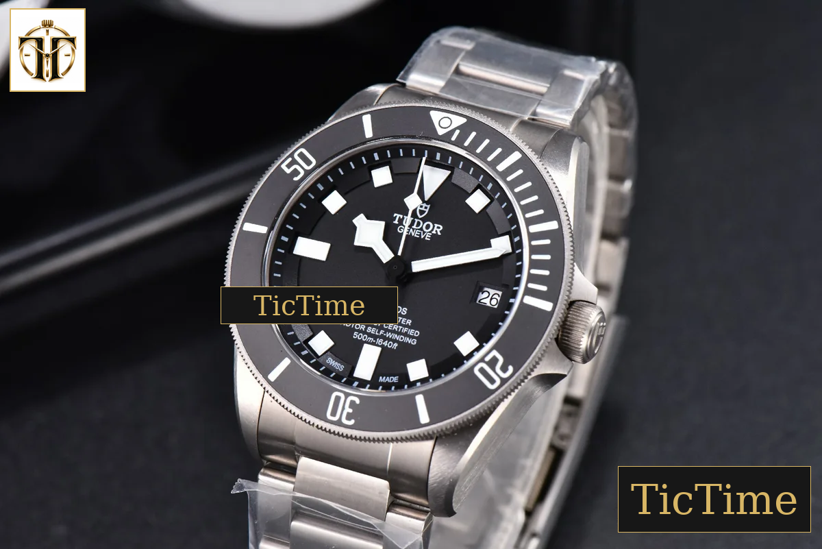 Pelagos 42mm ZF Black Gray Titanium Bracelet A2824 — foto 4