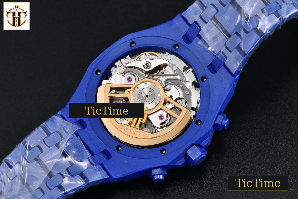Royal Oak Chronograph 26240 41mm APSF Blue Ceramic Black Checkered Dial Black Subdial Ceramic Bracelet V2 Free Sprung SH4401 — foto 20