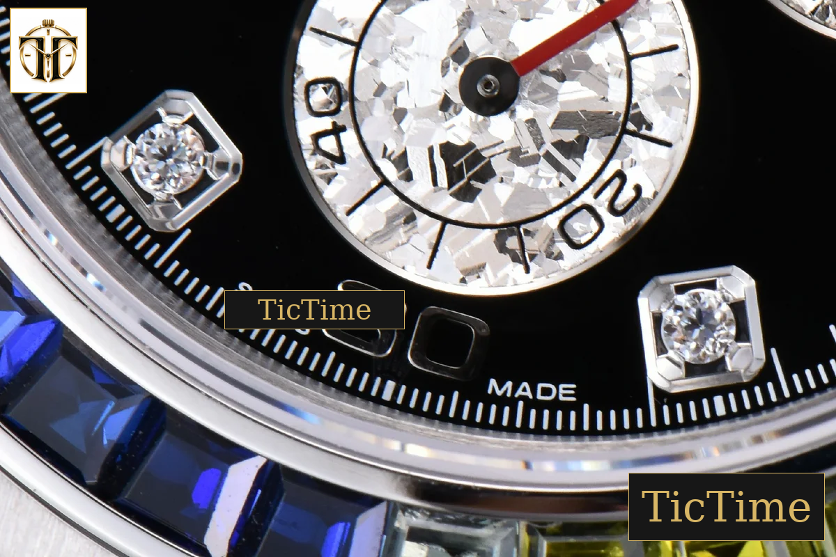 Daytona Rainbow 116599 ZF Black Diamonds Dial SS Bracelet SH4130 — foto 10
