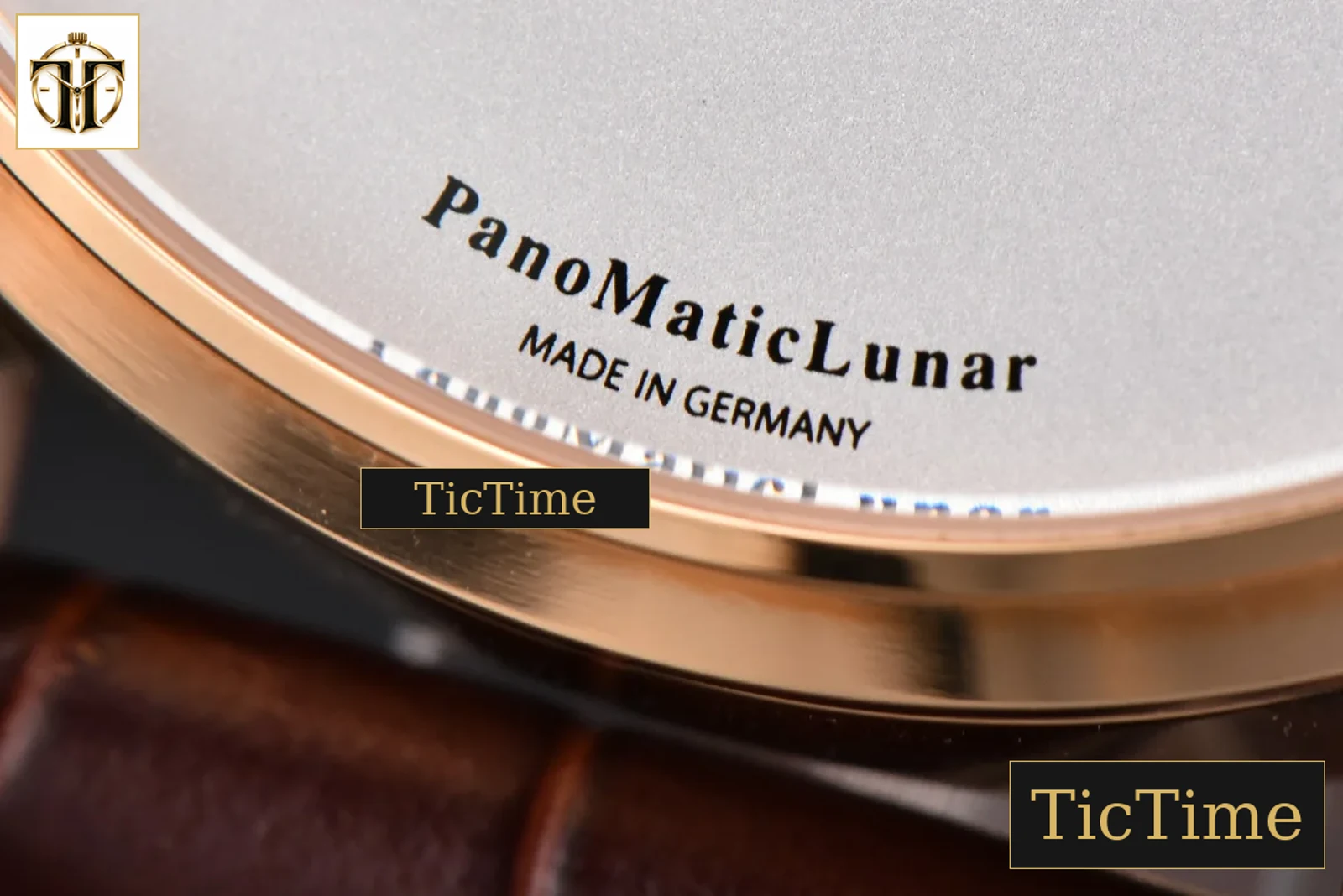Panomatic Lunar 40mm APSF RG White Dial Brown Leather Strap A23J — foto 10