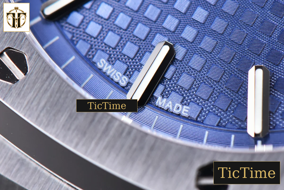 Royal Oak 15500 41mm OMF Blue Textured Dial SS Bracelet V2 Miyota 9015 — foto 8