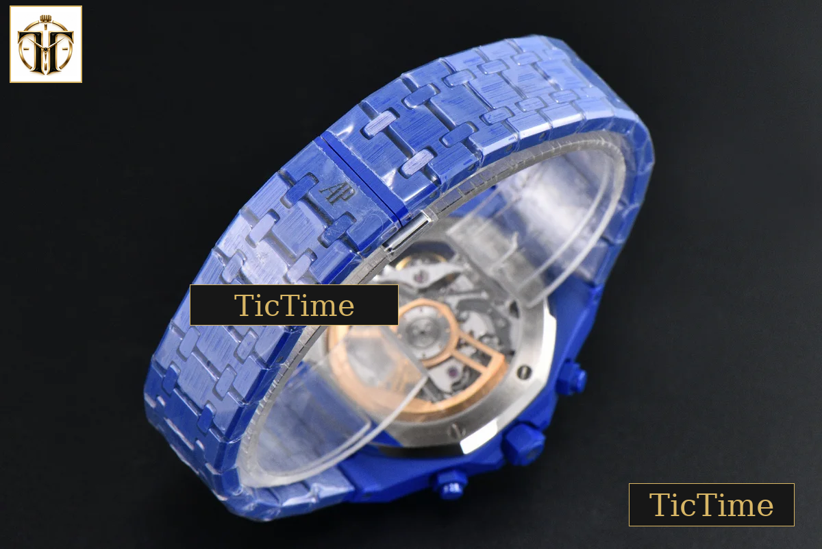 Royal Oak Chronograph 26240 41mm APSF Blue Ceramic Black Checkered Dial Black Subdial Ceramic Bracelet V2 Free Sprung SH4401 — foto 32