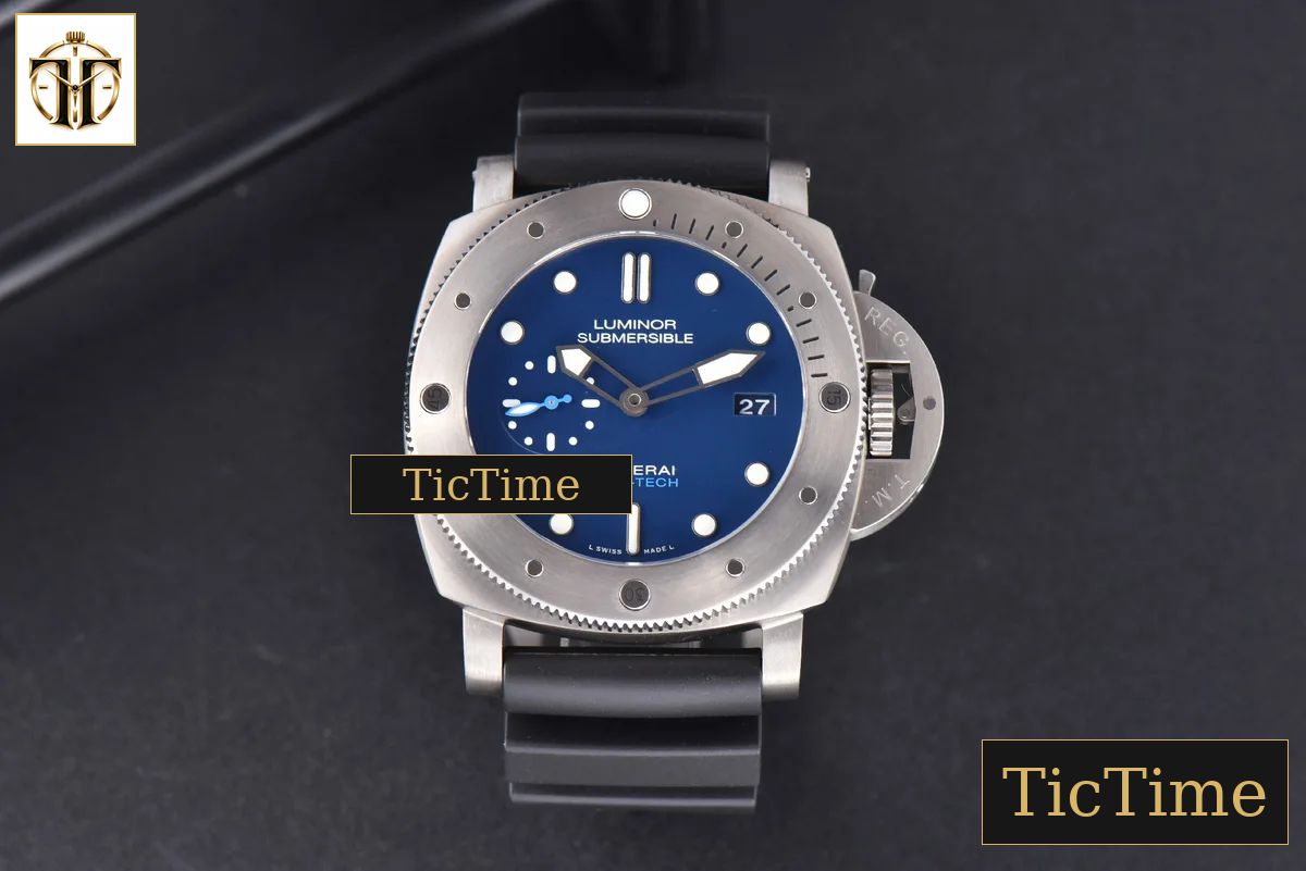 Luminor Submersible 1950 BMG Tech PAM692 47mm VSF Blue Dial Rubber Strap P9010 — foto 3