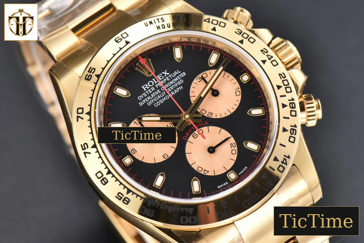 Daytona 116508 40mm Clean Factory YG 904L Black Dial YG Subdial YG Bracelet SA4130 — foto 13