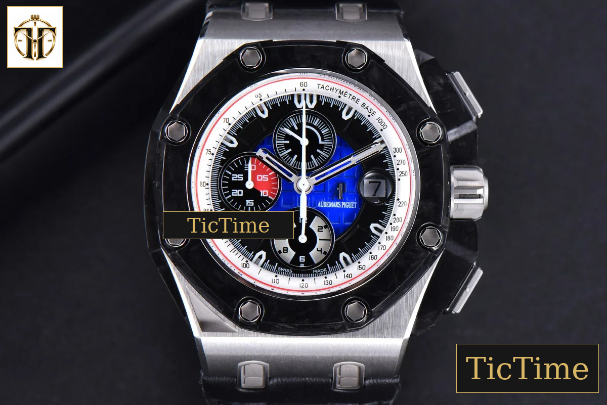 Royal Oak Offshore Grand Prix Forge Carbon Parts 44mm JF Blue Dial Leather Strap V3 A3126 — foto 2