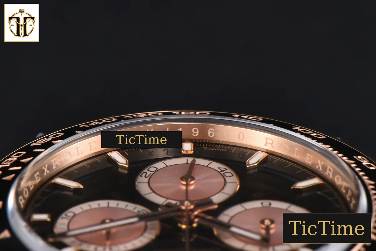 Daytona 126515 40mm Clean Factory RG Black Dial RG Subdial Oysterflex Strap DD4131 — foto 12