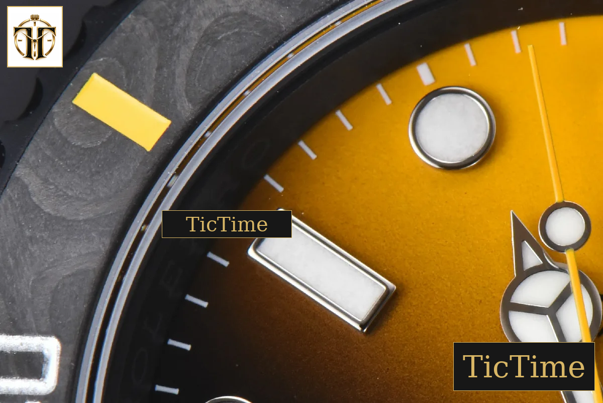Submariner DIW DLC 41mm VSF Yellow Gradient Dial SS Bracelet VS3135 — foto 7