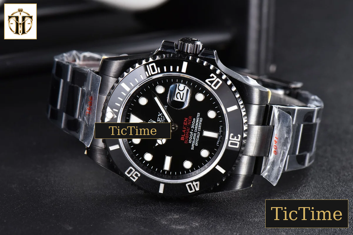 Blaken Submariner LN 116610 IPKF Black Hand PVD Bracelet A2836 — foto 27