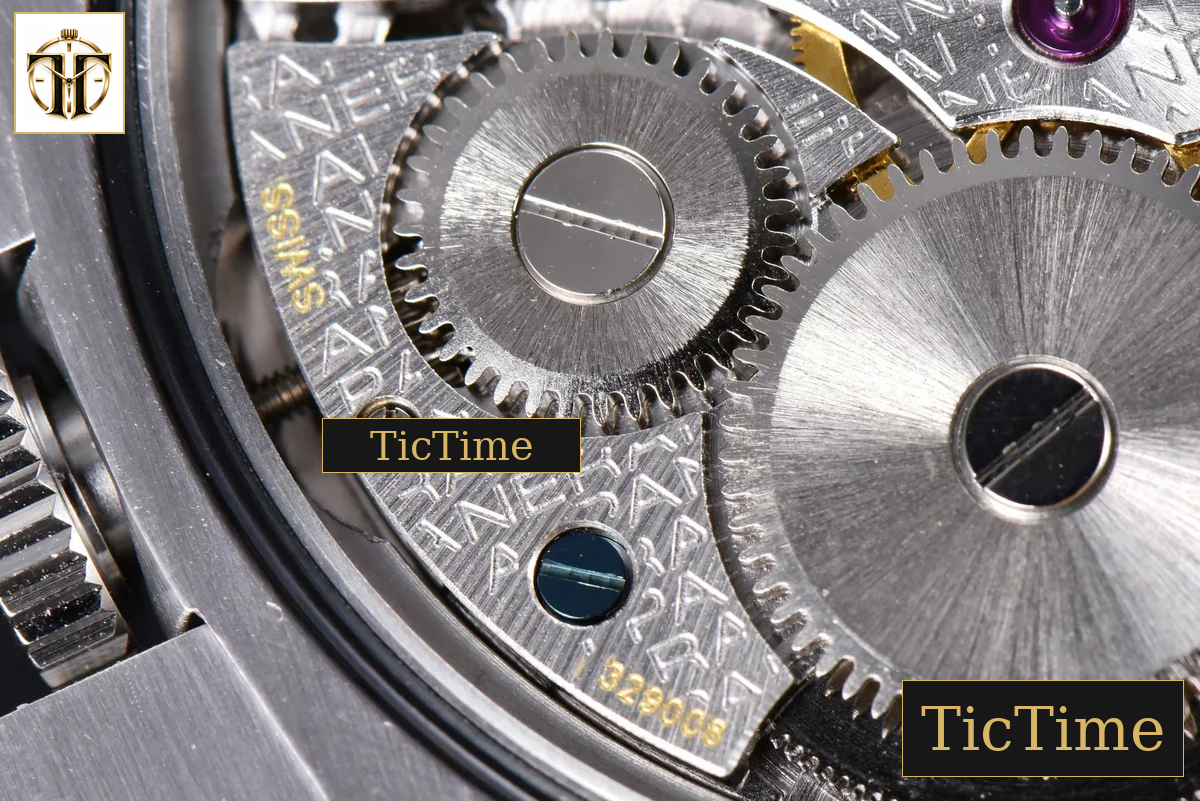 E Luminor 1950 PAM127 47mm XF Black Dial Brown Leather Strap A6497 — foto 17