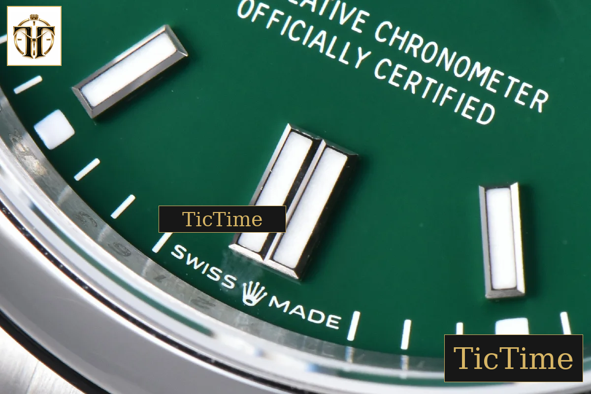 Oyster Perpetual 904L 126000 36mm VSF Green Dial Bracelet VS3230 — foto 8