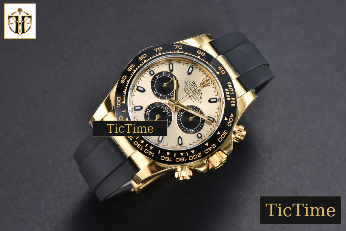Daytona 116518 40mm ZF YG YG Black Subdial Oysterflex Strap SH4130 — foto 3