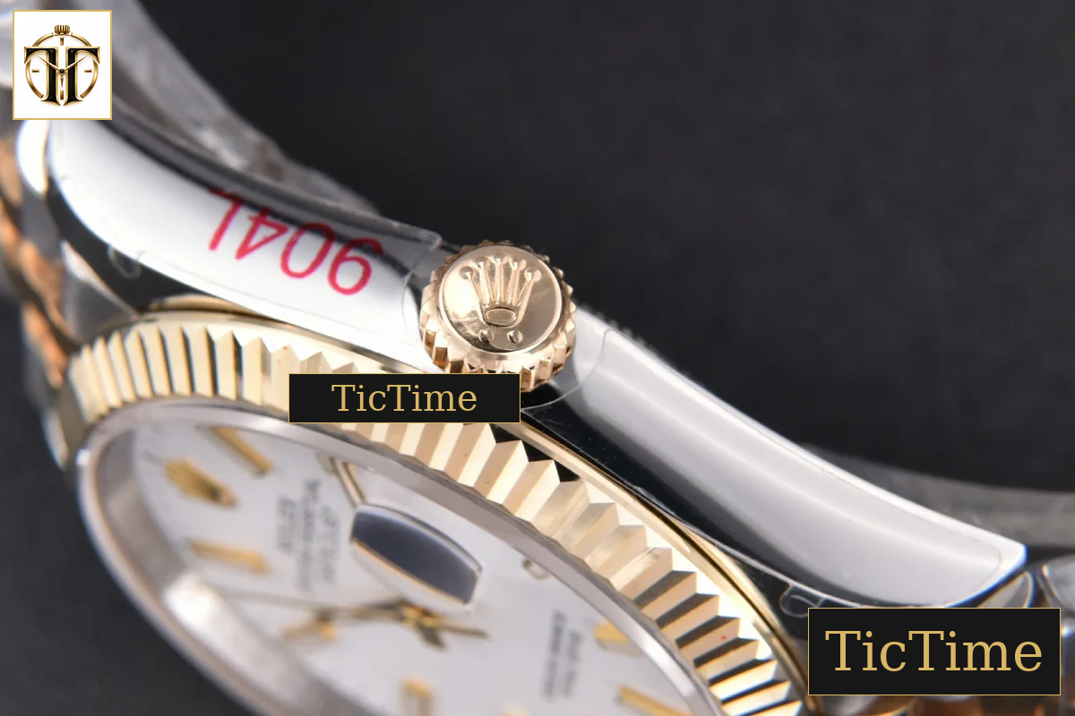 DateJust 904L 36mm GMF YG/SS Fluted Bezel White Dial Lume Marker Jubilee Bracelet VR3235 — foto 15