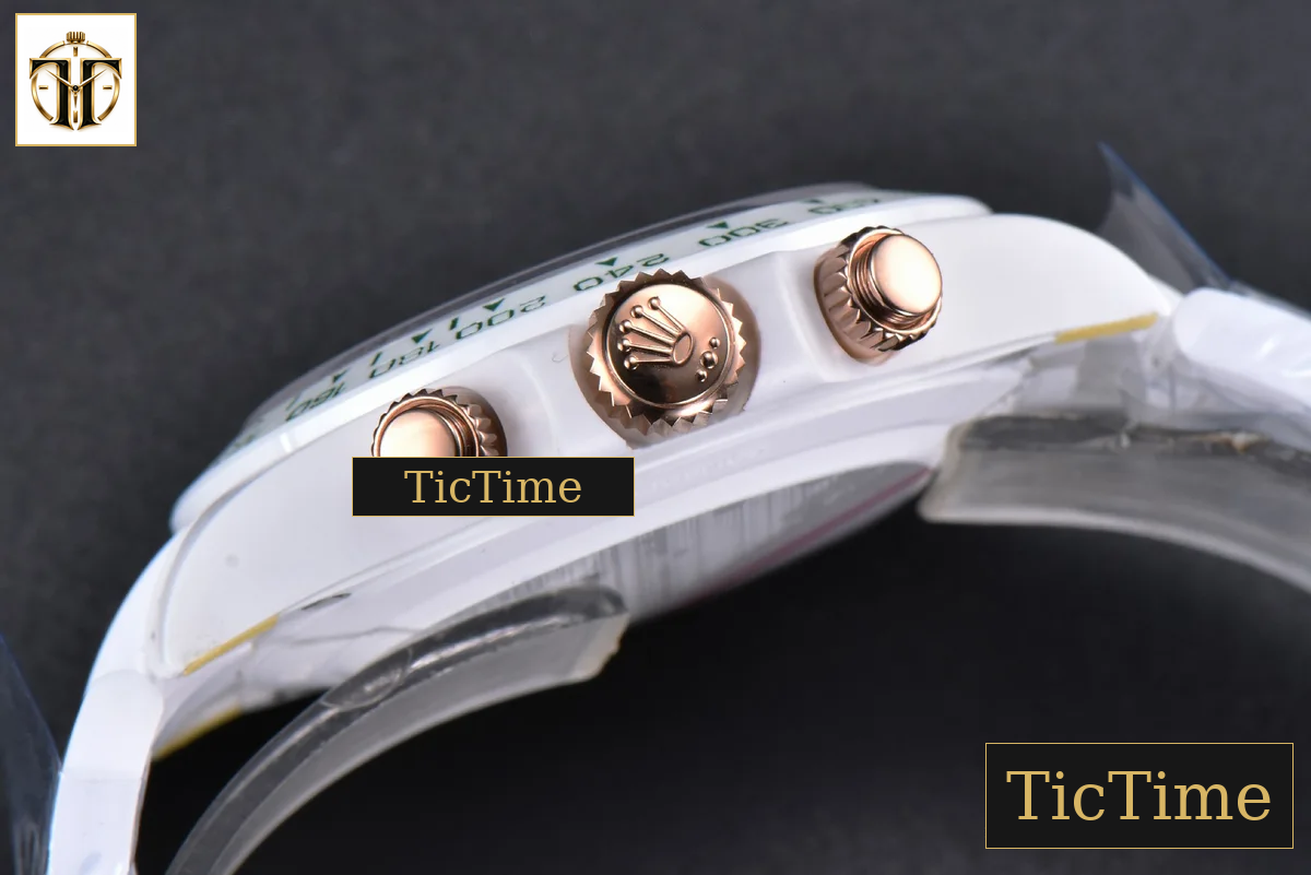 Daytona AET AETF White Ceramic Green Dial Ceramic Bracelet V2 SA4130 — foto 16