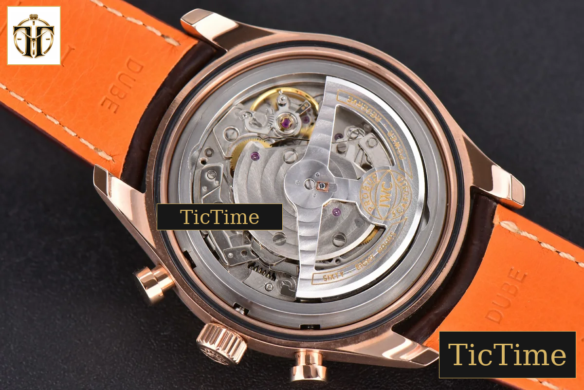 Portuguese Chrono IW390305 42mm ZF Blue Dial Brown Leather Strap A7750 — foto 17
