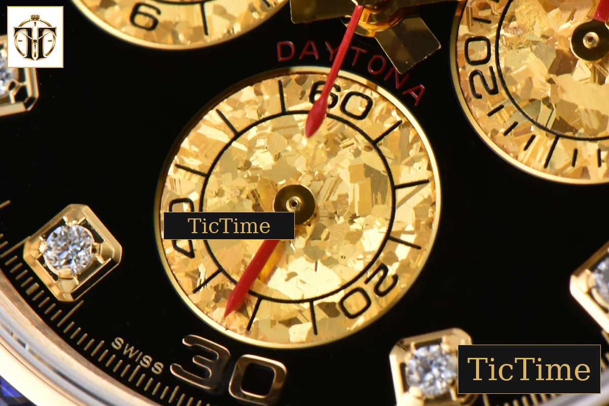Daytona Rainbow 116598 ZF Black Diamonds Dial YG Bracelet SH4130 — foto 9