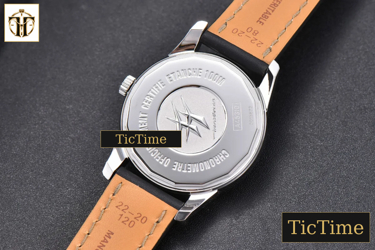 Transocean Day & Date 43mm V7F Black Dial Black Leather Strap CA145 — foto 23