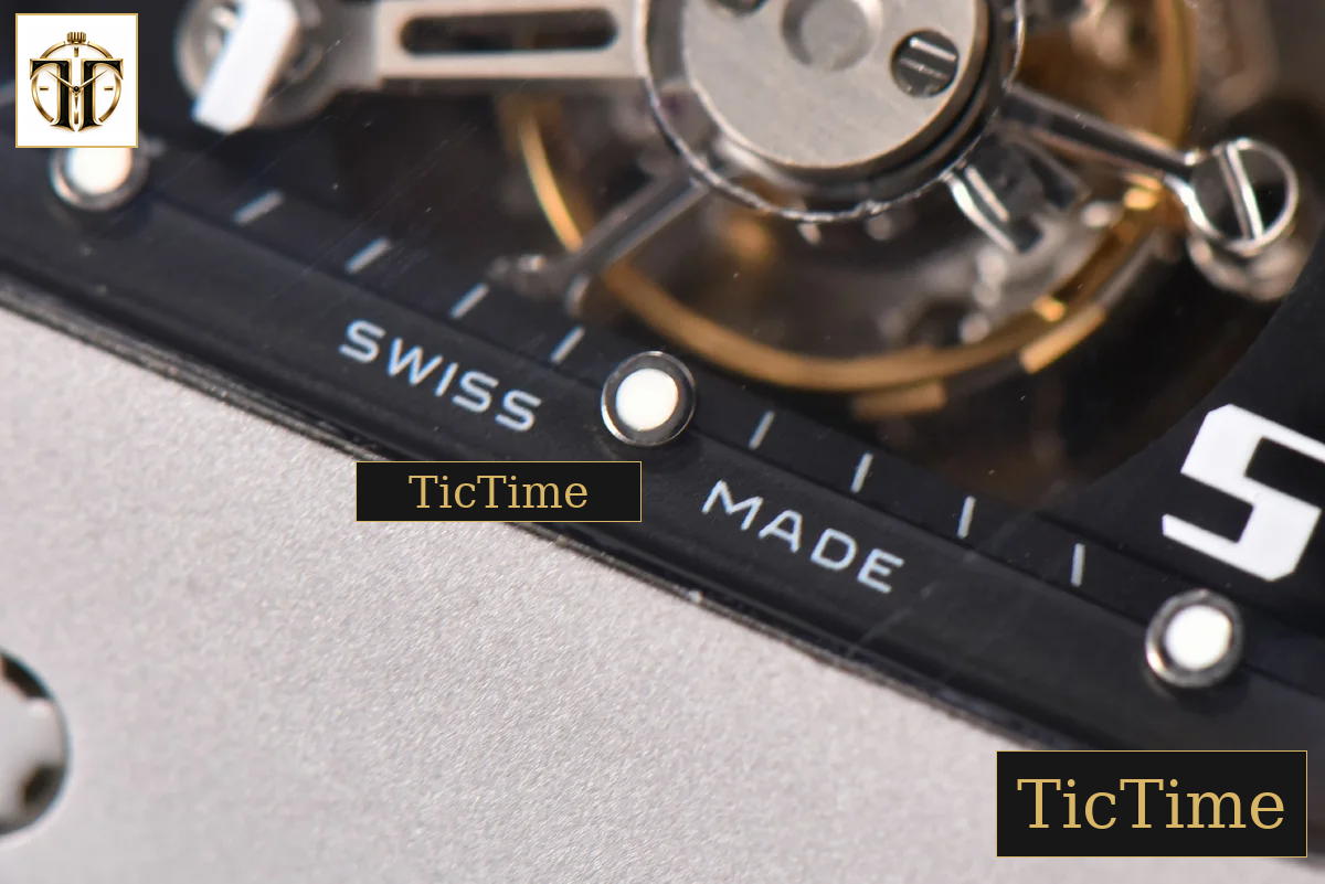 Tourbillon RM001 47mm JBF Titanium Black Skeleton Dial Black Rubber Strap — foto 9