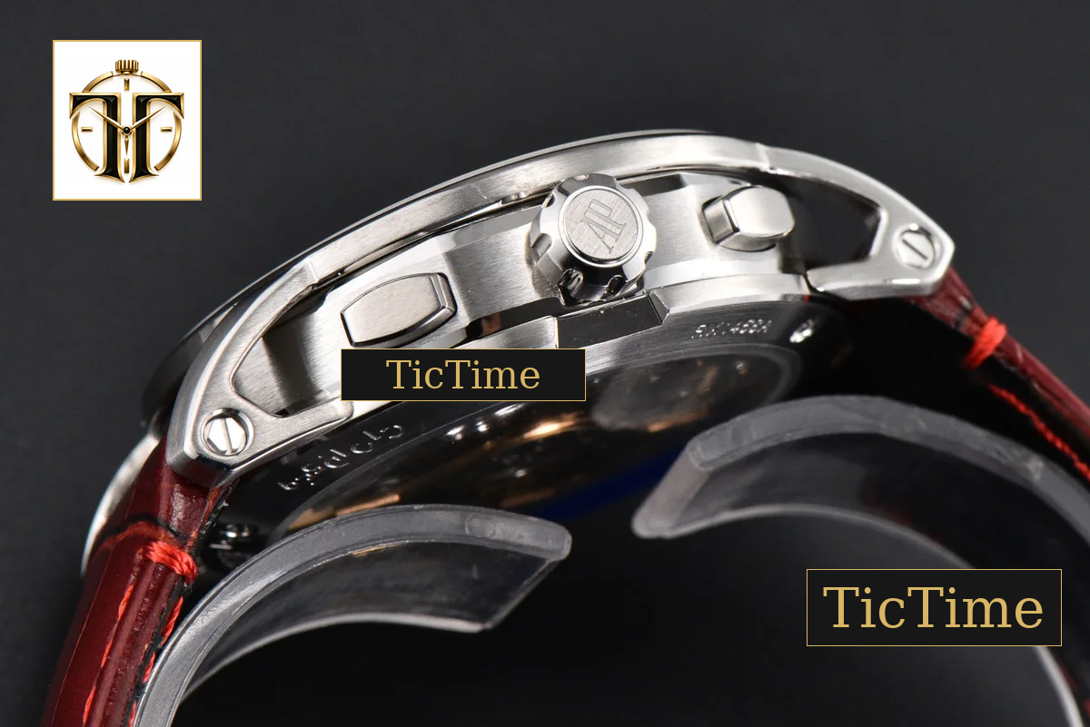 Code 11.59 Chrono 26393 41mm APSF SS Red/Black Dial Red Leather Strap SA4401 — foto 16