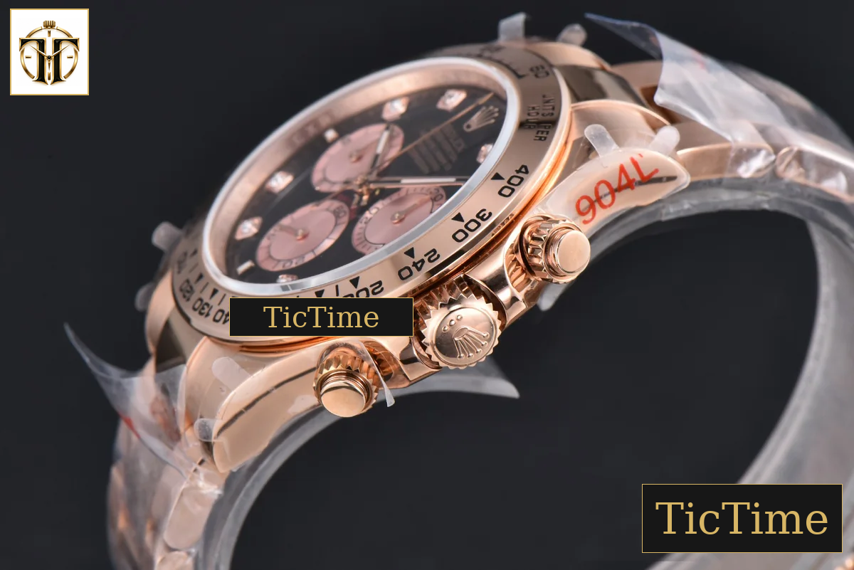 Daytona 904L 126515 40mm BPF RG Black Dial RG Subdial Diamond Marker RG Bracelet SH4131 — foto 12