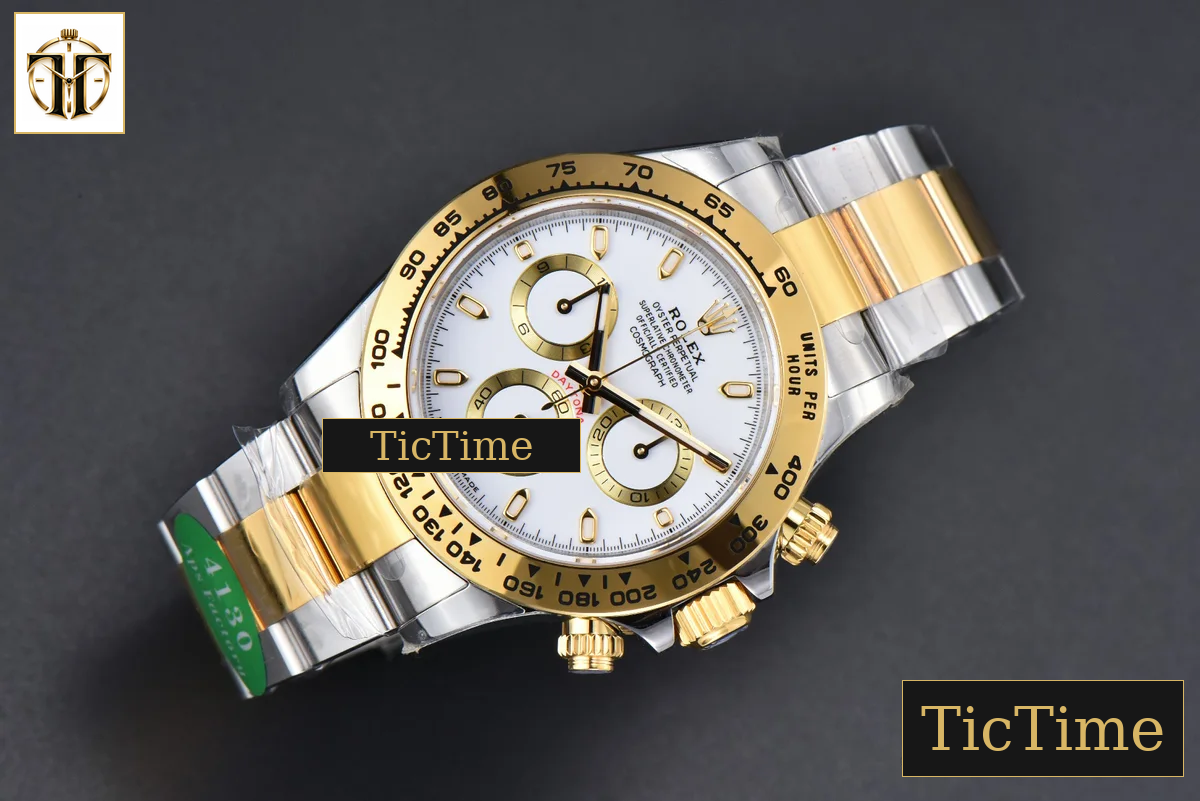 Daytona 116503 APSF YG/SS White Dial Lume Marker YG/SS Bracelet SH4130 — foto 4