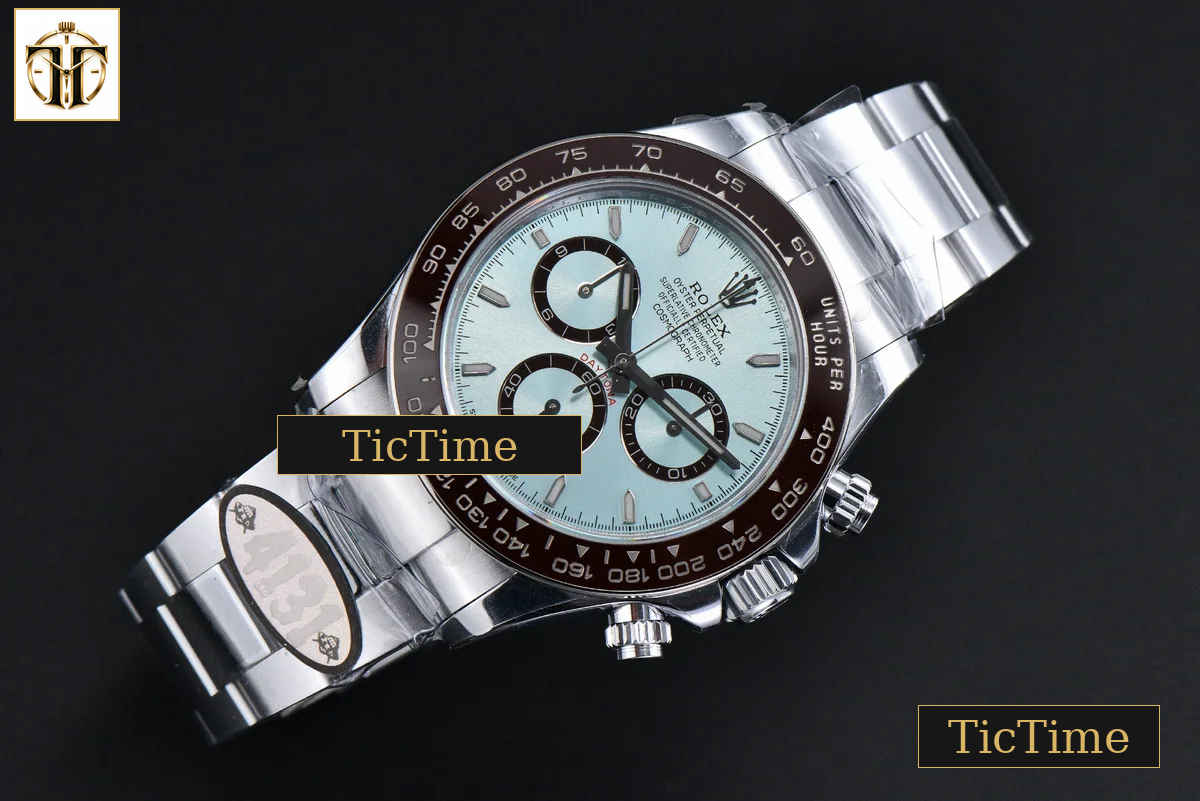 Daytona UFO 904L 126506 40mm UF Ice Blue Stick Dial Lume Markers SS Braclet (Free Sprung) UF4131 — foto 3
