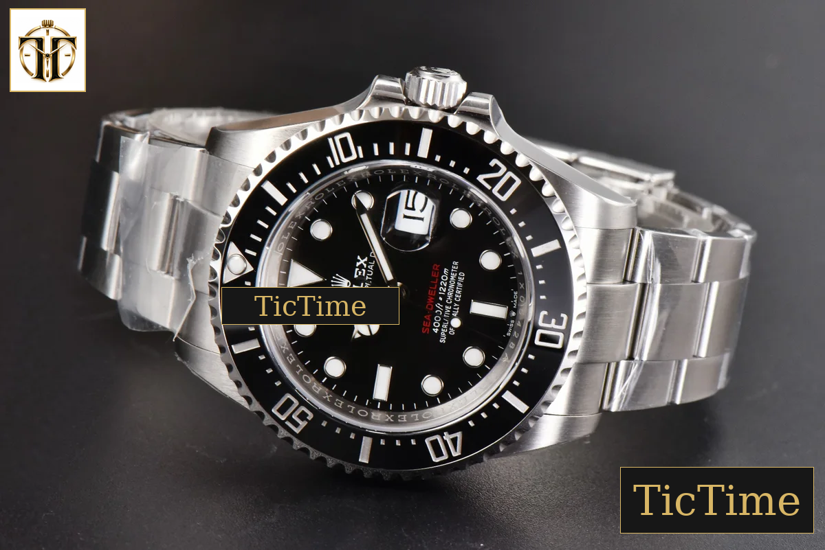 Sea-Dweller 126600 43mm VSF Black Ceramic ‘Red Text’ SS Bracelet VS3235 — foto 15