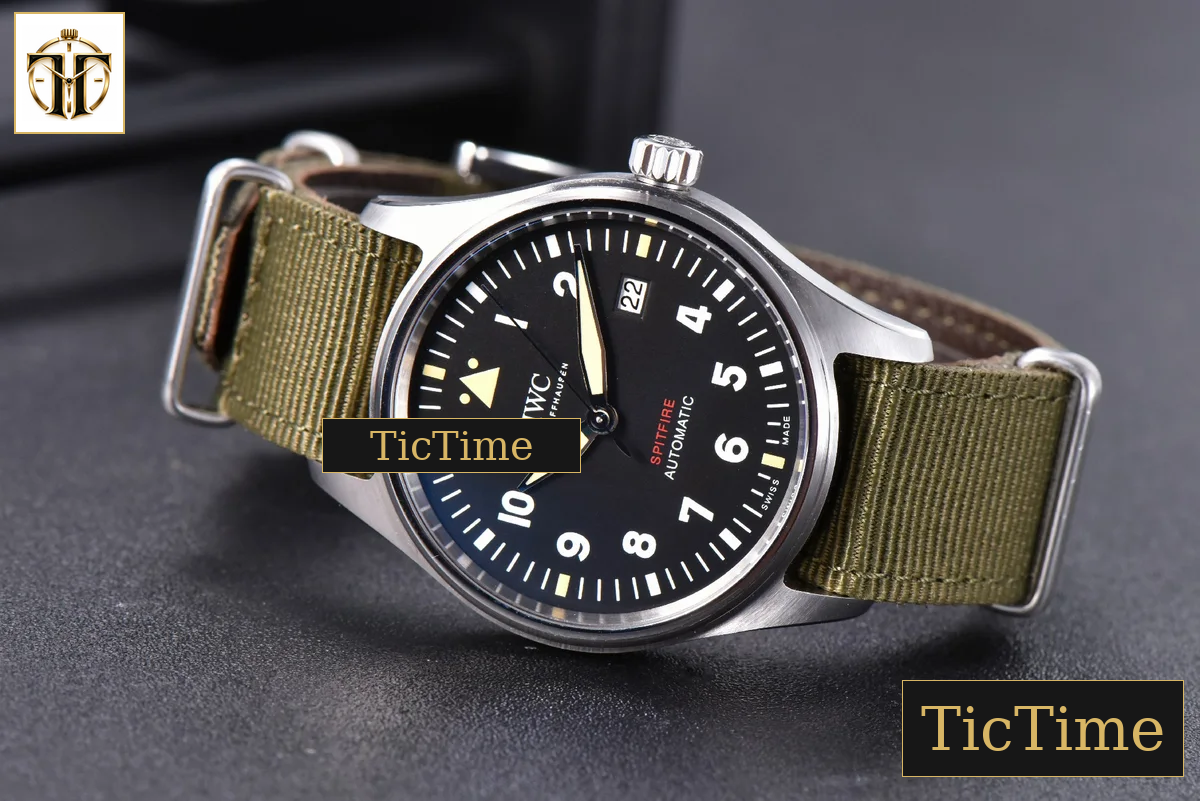 Mark XVIII IW326801 40mm MKSF Black Dial Green Nato Strap 9015 — foto 13