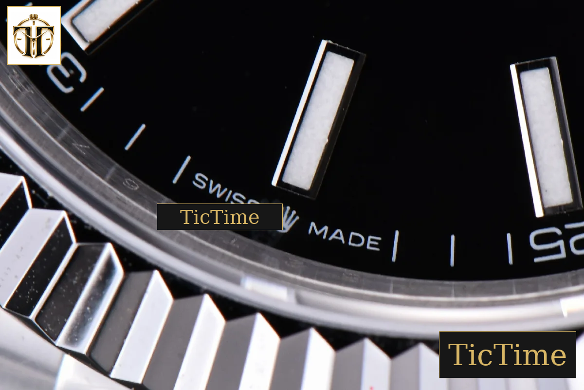 Datejust 41mm GMF SS Black Dial Lume Marker Fluted Bezel Jubille Bracelet VR3235 — foto 9