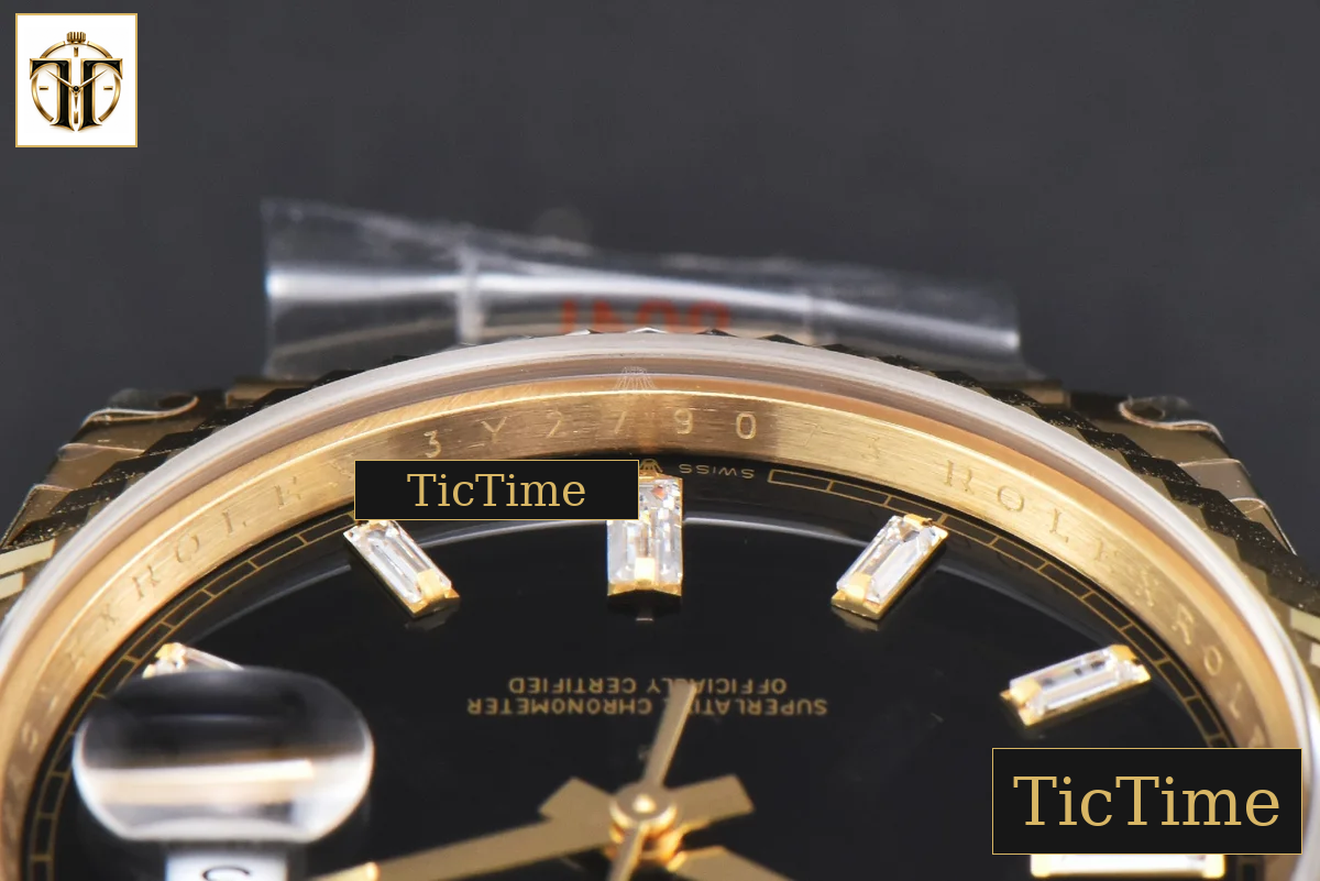DayDate 40mm GMF YG Black Dial Diamond Marker President Bracelet A3235 — foto 14