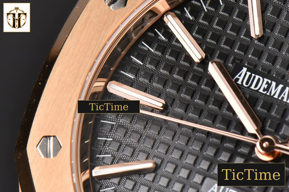 Royal Oak 15400 41mm ZF RG Black Textured Dial RG Bracelet SA3120 — foto 6