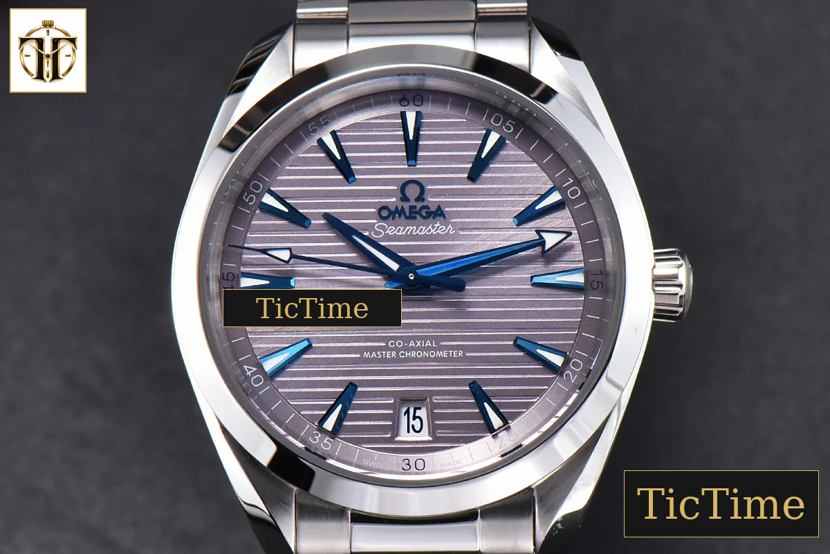 Aqua Terra 150M 41mm VSF Gray Dial Blue Hand SS Bracelet A8900 — foto 2