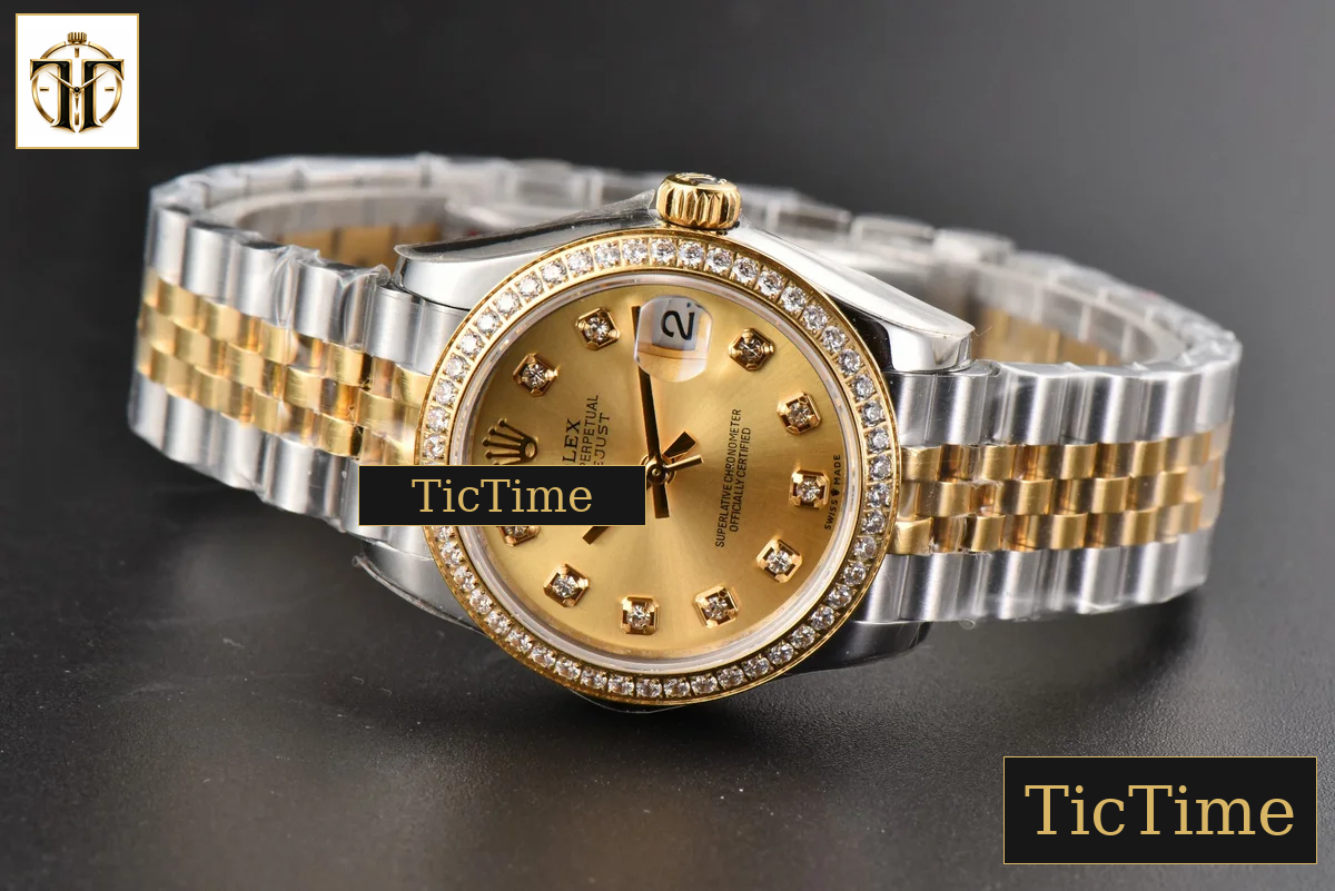DateJust Ladies 904L 31mm WF YG/SS Diamond YG Dial Diamond Marker Jubilee Bracelet A2671 — foto 16