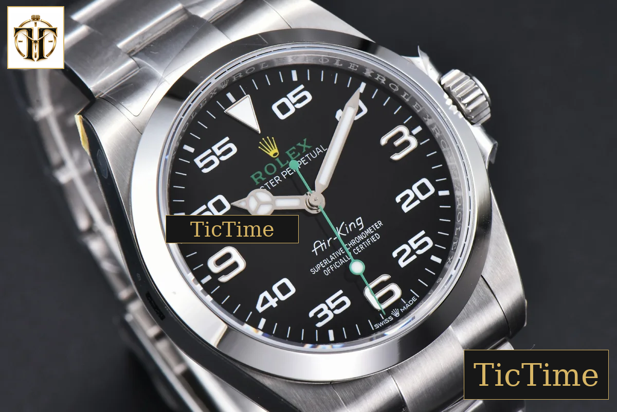 AirKing 904L 126900 40mm JVSF Black Dial SS Oyster Bracelet A3230 — foto 12