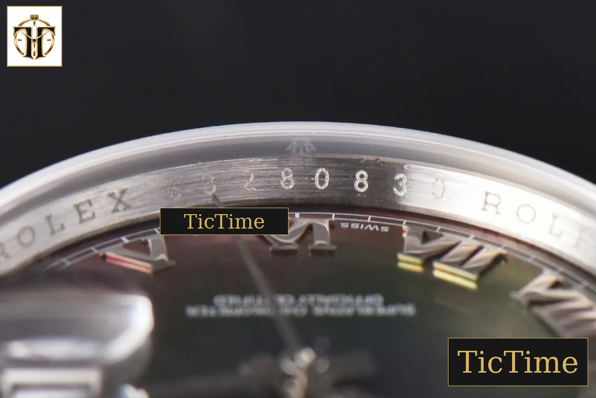 DateJust 36mm GMF SS Smooth Bezel Gray MOP Dial Roma Marker Oyster Bracelet VR3235 — foto 14