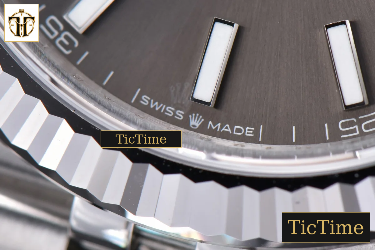 DateJust 904 126334 41mm ARF SS Gray Dial Lume Markers Jubilee Bracelet VR3235 — foto 10