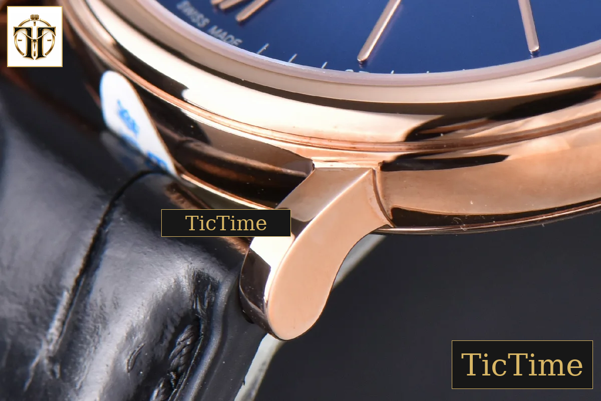 Portofino ‘150 Years’ 40mm V7F RG Blue Dial RG Markers Black Leather Strap / A2892 — foto 7