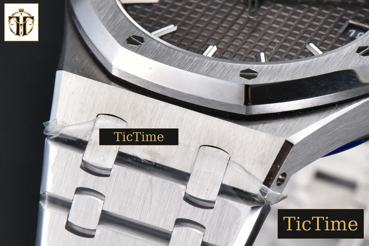 Royal Oak 15500 41mm APSF Gray Textured Dial SS Bracelet V2 A4302 — foto 10