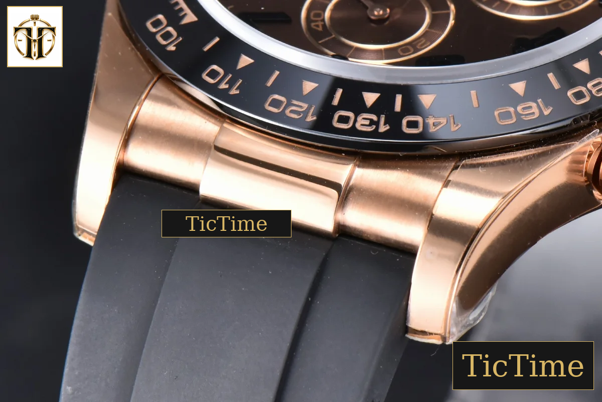 Daytona 116515 40mm Clean Factory RG Ceramic Brown Dial Digital Marker Oysterflex Strap 4130 — foto 11