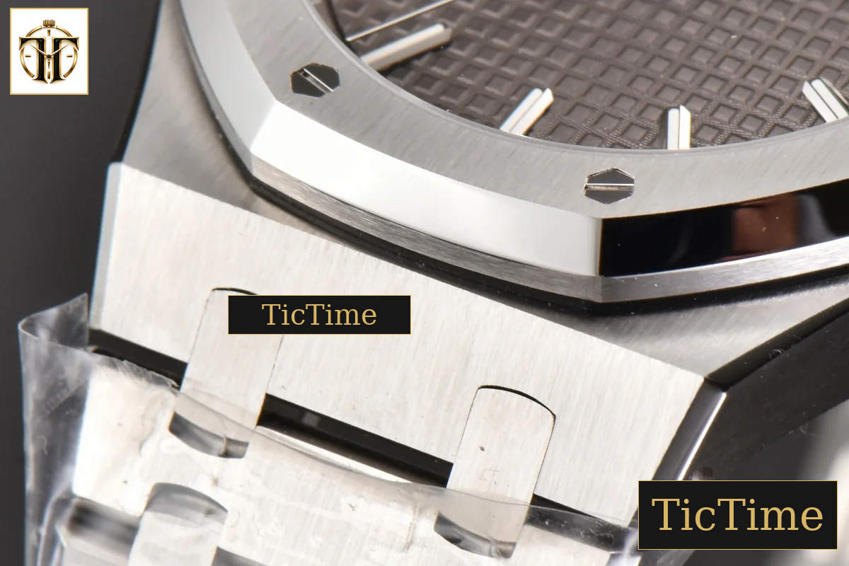 Royal Oak 15500 41mm ZF Gray Textured Dial SS Bracelet (V2 free sprung ) A4302 — foto 10