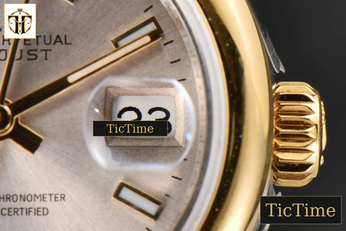 DateJust Ladies 28mm WF YG/SS Smooth Bezel Silver Dial Jubilee Bracelet A2236 — foto 10