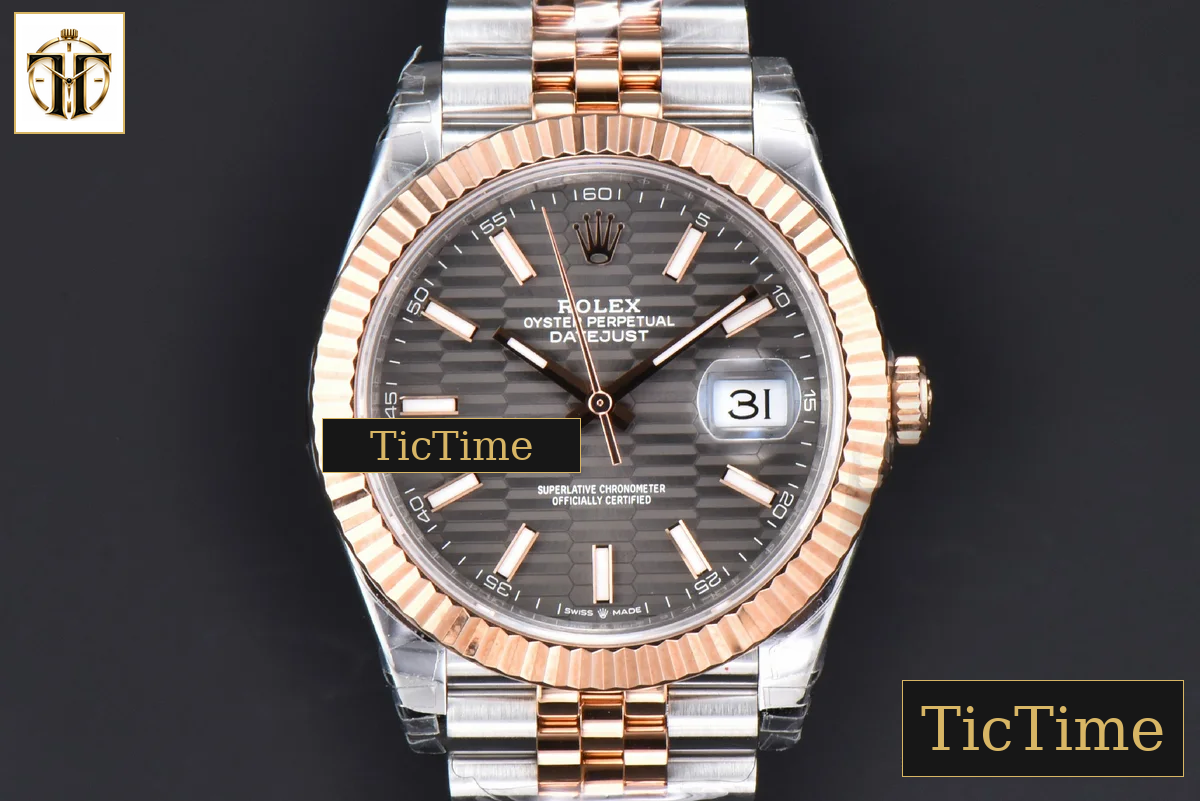 DateJust 41mm VSF RG/SS Gray Motif Dial Lume Marker Jubilee VS3235 — foto 2