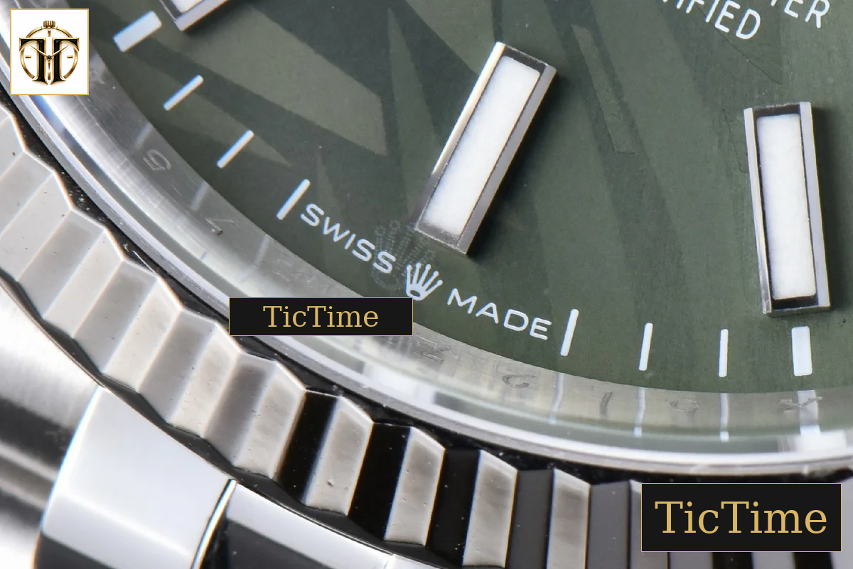 DateJust 126234 36mm Clean Factory Green Plam Dial Jubilee Bracelet VR3235 — foto 12