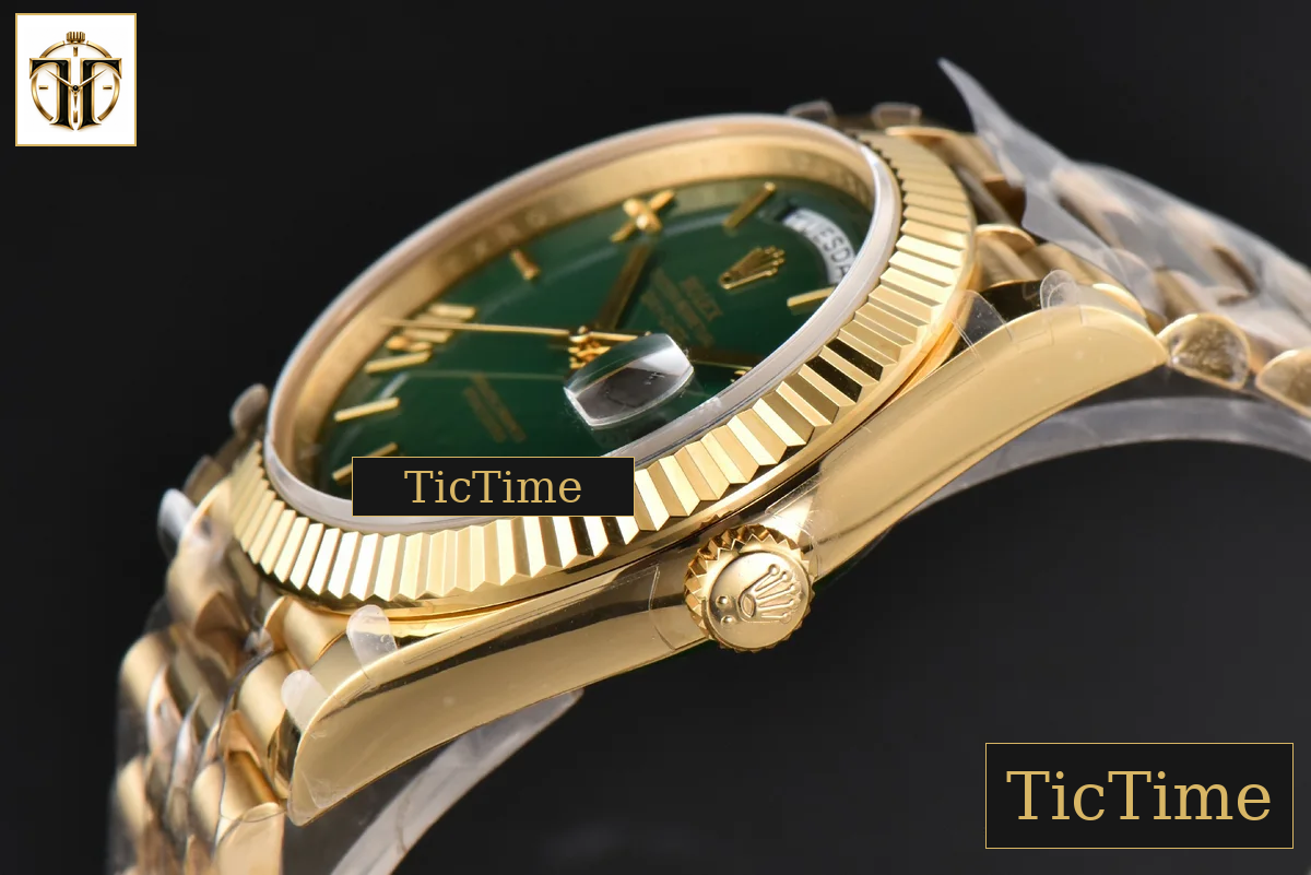 DayDate 904L 40mm BPF YG Green Dial YG Bracelet A2836 — foto 11