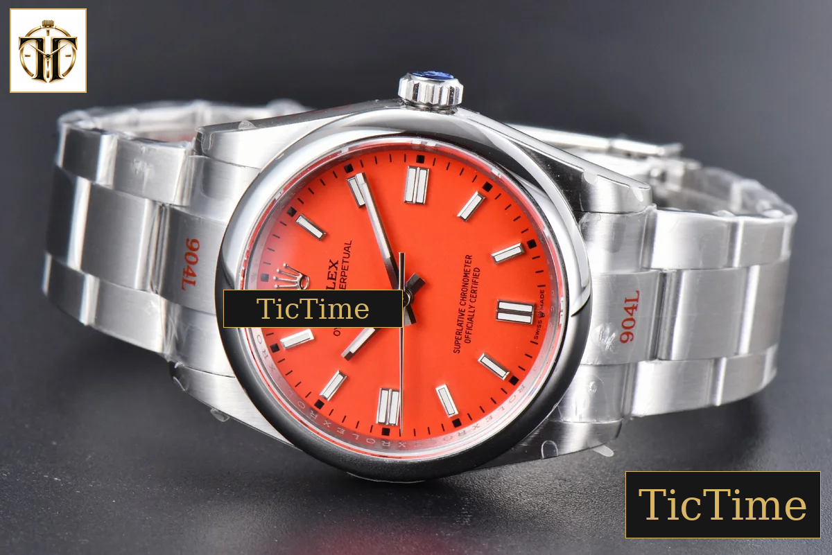 Oyster Perpetual 904L 126000 36mm GMF Red Dial SS Bracelet VR3230 — foto 15
