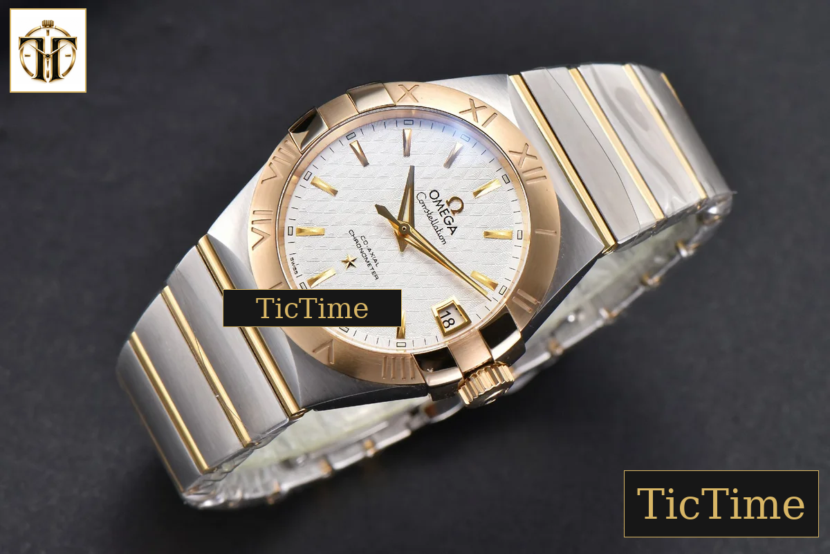 Constellation 38mm VSF YG/SS White Textured Dial YG/SS Bracelet A8500 — foto 4