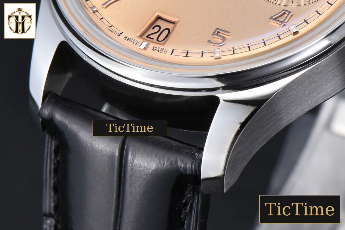 Portugieser Automatic 7 Days IWC0559C 42mm APSF YG Dial Gold Numeral Markers Black Leather Strap A52010 — foto 9