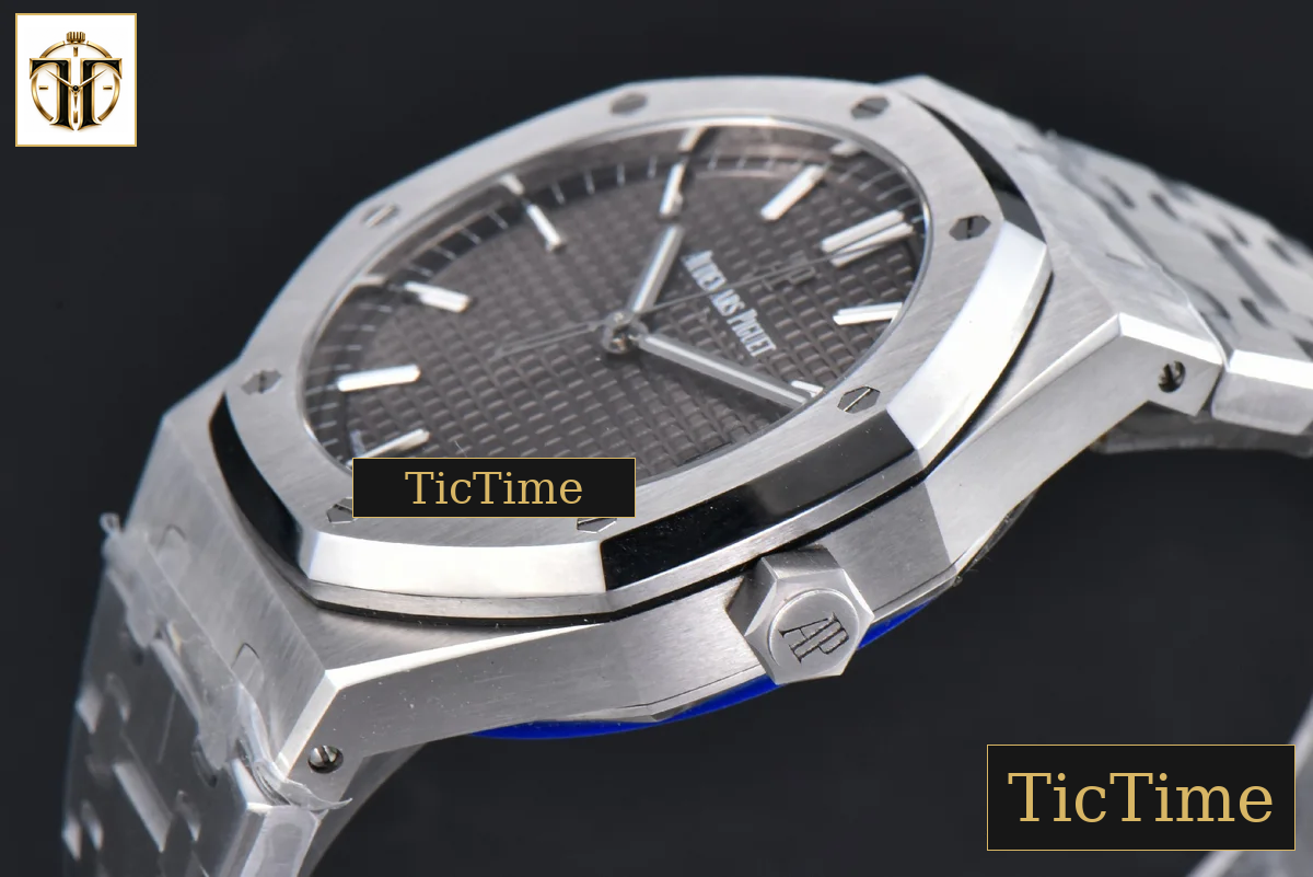 Royal Oak 15500 41mm APSF Gray Textured Dial SS Bracelet V2 A4302 — foto 11