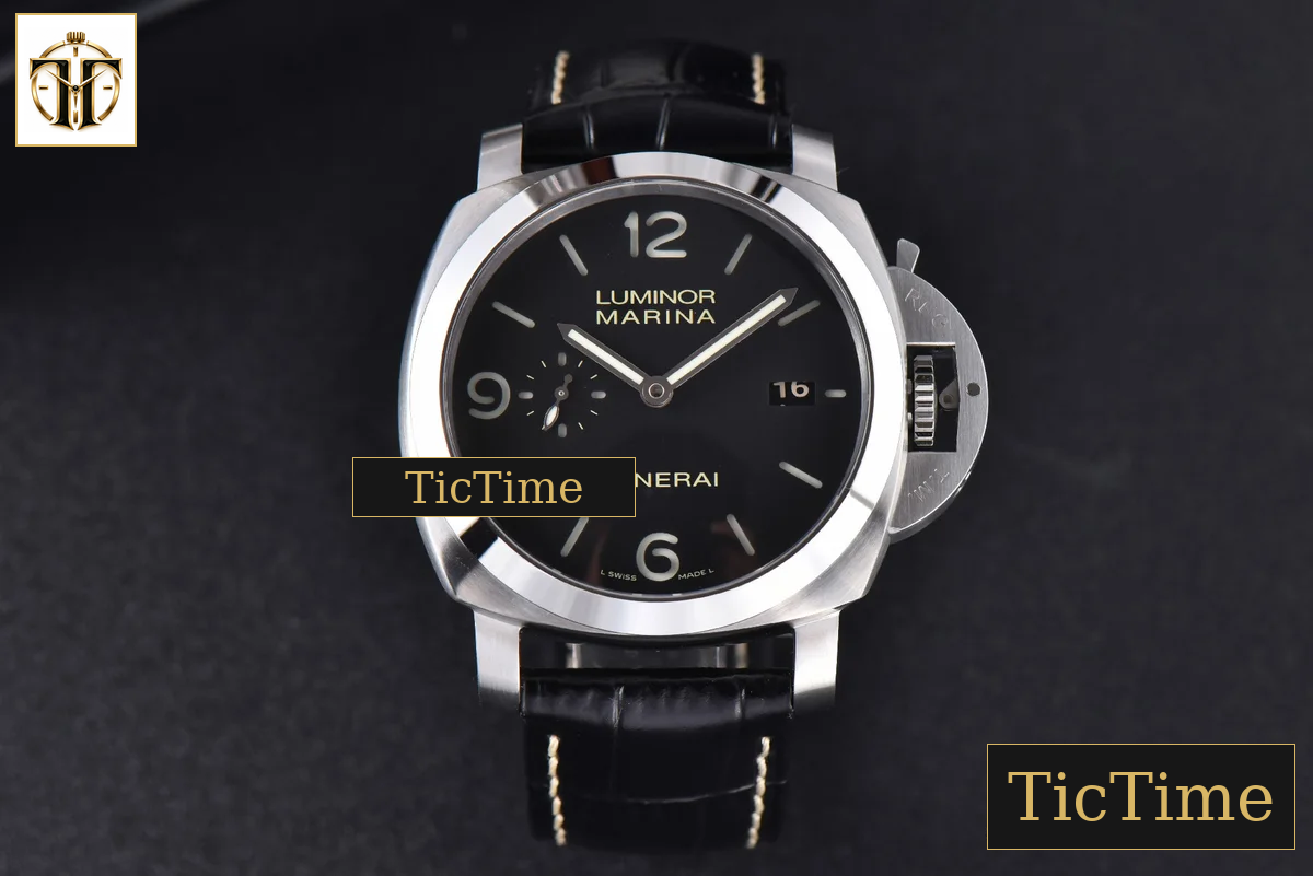 Luminor 1950 3 Days PAM312 44mm VSF Black Dial Leather Strap P9000 — foto 3