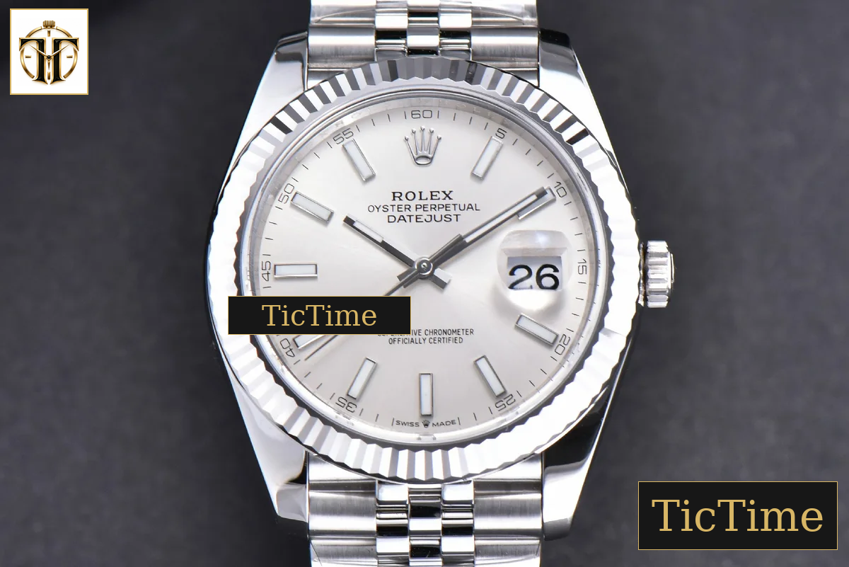 DateJust 904 126334 41mm ARF SS Silver Dial Lume Markers Jubilee Bracelet VR3235 — foto 2