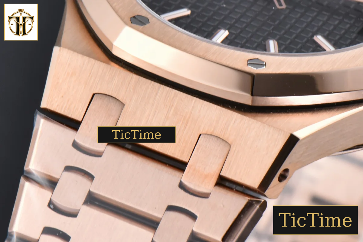 Royal Oak “50th Anniversary” 15510 41mm APSF RG Black Dial RG Bracelet V2 Free Sprung SA4302 — foto 10